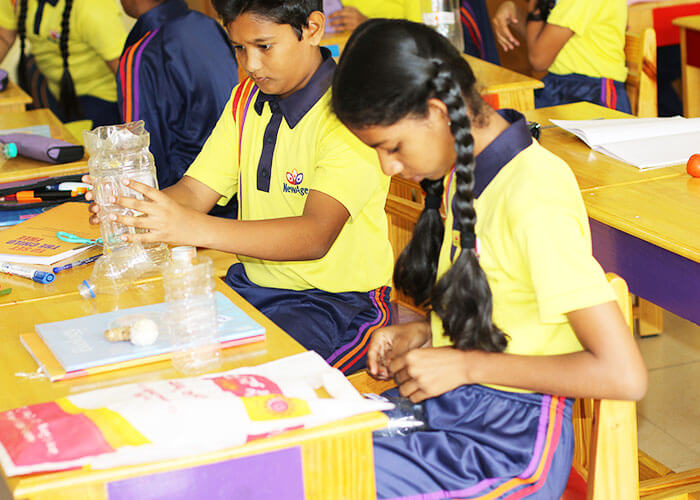 Classroom garden activities at NewAge World School - ICSE schools in Bangalore