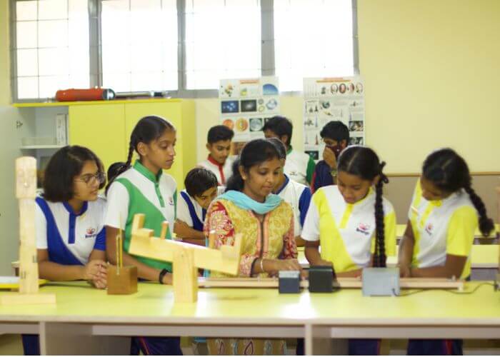 Interactive learning lab at NewAge World School in Yelahanka 