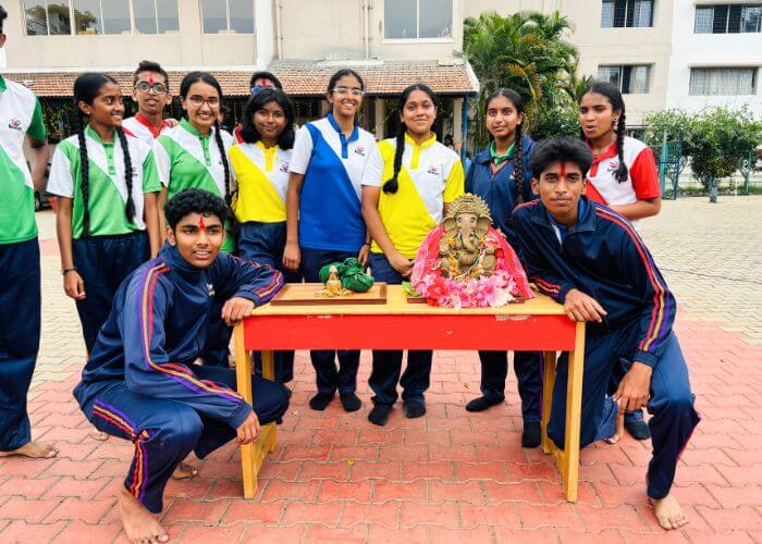 Students participating in a cultural event at NewAge World School
